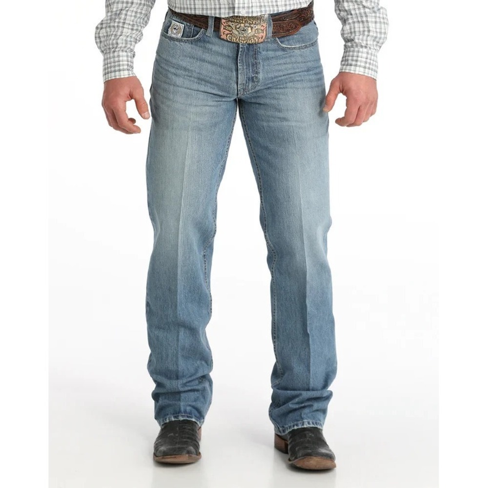 Cinch White Label Rigid Jeans Mens 33X32 Indigo Bootcut Western Rodeo Cowboy NEW
